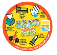 It’s Flu Season “Shoo the Flu” and Stay Healthy Cling