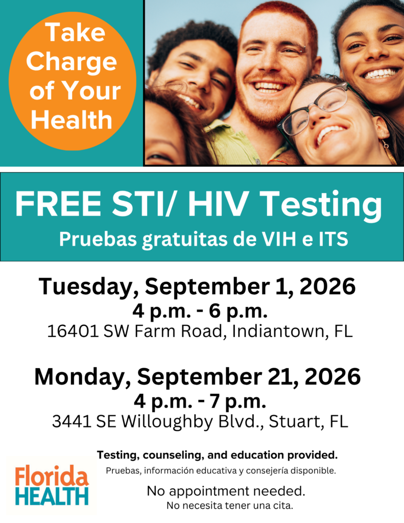Flyer for STI/HIV testing event